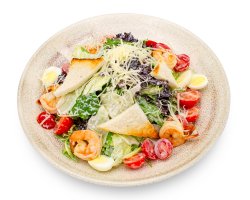 Салат Цезарь с креветкой