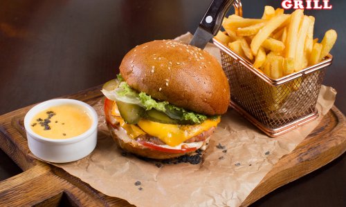 Beef Burger + Fries