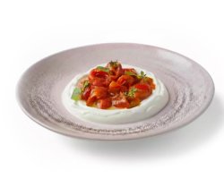 Печеные перцы со сливочным муссом