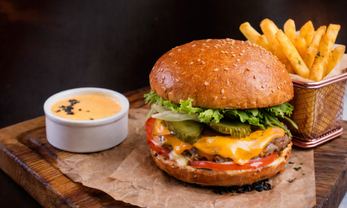 Mexican Burger (острый) + Fries