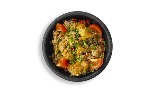 РИС ГОХАН с курицей, яйцом и овощами