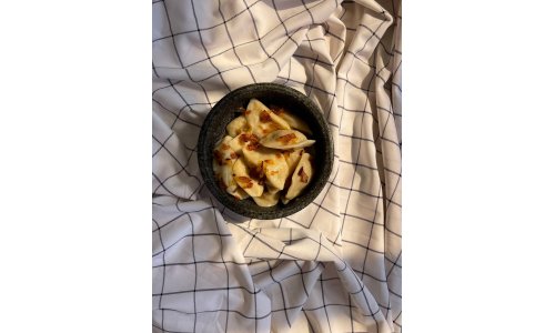 Вареники ручной лепки с картофелем